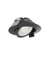 7W Ø8,3cm DimToWarm+CCT indbygningsspot dæmpbar RA96 - Hul: Ø6,8 cm, Mål: Ø8,3 cm, Sort