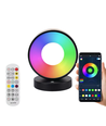 Cirkel RGBIC lampe - 18x15cm, Bluetooth, 5V USB