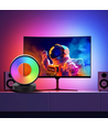 Cirkel RGBIC lampe - 18x15cm, Bluetooth, 5V USB