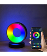 Cirkel RGBIC lampe - 18x15cm, Bluetooth, 5V USB