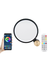 Slim Cirkel RGBIC lampe - Hvid, Ø30cm, Bluetooth, 5V USB