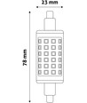 Outlet: R7S LED pære - 6W, 78mm, dæmpbar, 230V