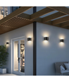 LEDlife RGB+CCT 6W væglampe - Tuya, sort, rund, op/ned, justerbar, inde / ude, IP65, inkl. lyskilde