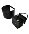 LEDlife RGB+CCT 6W væglampe - Tuya, sort, rund, op/ned, justerbar, inde / ude, IP65, inkl. lyskilde