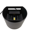 6W Væglampe - IP65, Rund, RGB + CCT Tuya, Sort, Op/ned, Justerbar, Inde / ude, Inkl. lyskilde