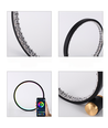 Slim Cirkel RGBIC lampe - Ø20cm, Bluetooth, 5V USB