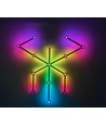 Hexa-Light RGBIC komplet sæt - 9 lysskinner, vægmonteret, Bluetooth app, USB, sort