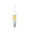 C35 LED-pære 6W E14 - kultrådsflamme, neutral hvid, 230V, 806lm