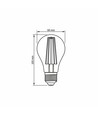 A60 LED-pære 10W E27 - kultråddesign, ravfarvet, ekstra varm hvid, 230V, 1050lm, forbrug 10W