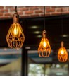 A60 LED-pære 10W E27 - kultråddesign, ravfarvet, ekstra varm hvid, 230V, 1050lm, forbrug 10W