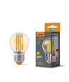 G45 LED-pære 6W E27 - kultråddesign, ravfarvet, ekstra varm hvid, 230V, 680lm, forbrug 6W