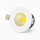 2W Ø3,8cm Focu38 møbelspot indbygning RA92 - 12V DC, Hul: Ø3,5 cm, Mål: Ø3,8 cm, Mat hvid