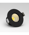 2W Ø3,8cm Focu38 møbelspot indbygning RA92 - 12V DC, Hul: Ø3,5 cm, Mål: Ø3,8 cm, Sort