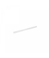 2m hvid profil til LED strips - 2000x9x6.3 mm, PC plast