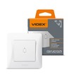 Dørklokke kontakt – 86x86mm, IP20, hvid