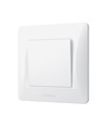 1-kanals afbryder - 86x86mm, IP20, hvid