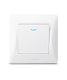 1-polet kontakt - LED-bagbelysning, hvid