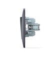 2-polet kontrolknap - med LED-bagbelysning, sort