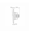 Kontrolbryder - 2-polet, med LED-bagbelysning, hvid