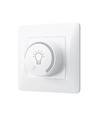 LED drejedæmper til europadåse - Max 200W, hvid