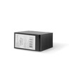 BINERA 1-modul underlag til stikkontakt/afbryder - 86x86x45 mm, IP20, sort grafit
