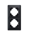 Ramme - 2-polet, vertikal, sort