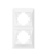 Ramme - 2-plads, vertikal, hvid