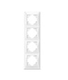 Frame - 4-polet, vertikal, hvid