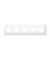 Ramme - 5-vejs horizontal hvid