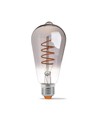 St64 LED-pære 4W E27 - kultråddæmpbar spiral gråtonet / askfarvet ekstra varm hvid, spænding: 230V, lysstyrke: 100,