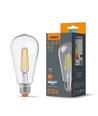ST64 LED-pære 6W E27 - kultråd, dæmpbar, neutral hvid, 230V, 630lm