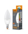 E14 7W LED kertepære - C37, 700lm, 4000K, erstatter 50W