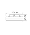 12W LED GX53 - Varm hvid, 230V