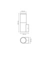 Arkitektonisk LED-armatur - spænding: 230 V, forbrug: max 30