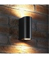 6W LED væglampe til facade - IP54, 2700K, sort, 15cm bred, inkl. lyskilde