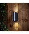 6W LED væglampe til facade - IP54, 2700K, sort, 15cm bred, inkl. lyskilde