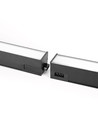 60cm 24W LED lysskinne - 2400lm, 5000K, sort, 5 års garanti, indendørs