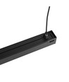 120cm 50W LED lysskinne, sort - 5000lm, IP20, sammenkoblelig, 5 års garanti