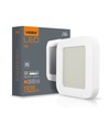24W LED loftlampe - IP65, 32x32cm, 5000K, bulkhead, udendørs/vådrum