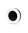 15W LED bulkhead væg/loftlampe, sort - 1550lm, IP65, 5000K, 190x190mm, udendørs/indendørs