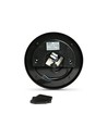 15W LED bulkhead væg/loftlampe, sort - 1550lm, IP65, 5000K, 190x190mm, udendørs/indendørs