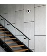 15W LED bulkhead væg/loftlampe, sort - 1550lm, IP65, 5000K, 190x190mm, udendørs/indendørs