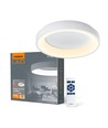 72W LED loftslampe med fjernbetjening - 45x45cm, dæmpbar, justerbar CCT, inkl. fjernbetjening og timer