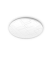 24W LED loftslampe - Ø32,6cm, 4000K, IP44, flicker free, hvid kant