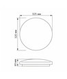 Mila loftlampe 24W - LED, neutral hvid, 230V, 2500lm, forbrug 24W