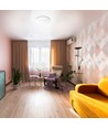 48W Mila LED loftslampe - 4320lm, IP44, 4000K, 48x48cm, hvid kant