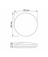 Mila loftlampe 48W - LED, neutral hvid, 230V, 5160lm