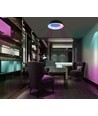 Edge loftlampe 72W - LED, dæmpbar, med fjernbetjening, RGB, sort, 230V, lysstyrke 7500, forbrug 72