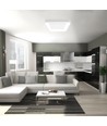 72W LED loftslampe med fjernbetjening - Dæmpbar, 2700-6000K, flicker free, hvid kant