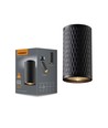Sort påmonteret loftspot - Flot design, GU10 fatning